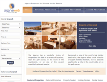 Tablet Screenshot of algarveweb.com